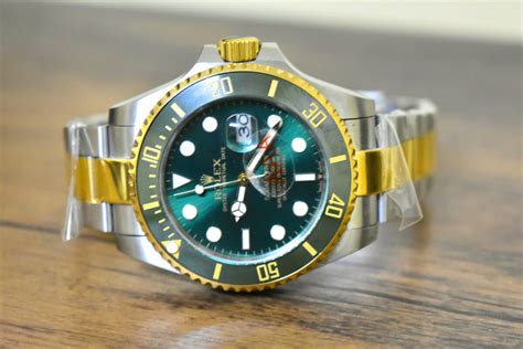 green rolex submariner bezel|rolex submariner two tone green.